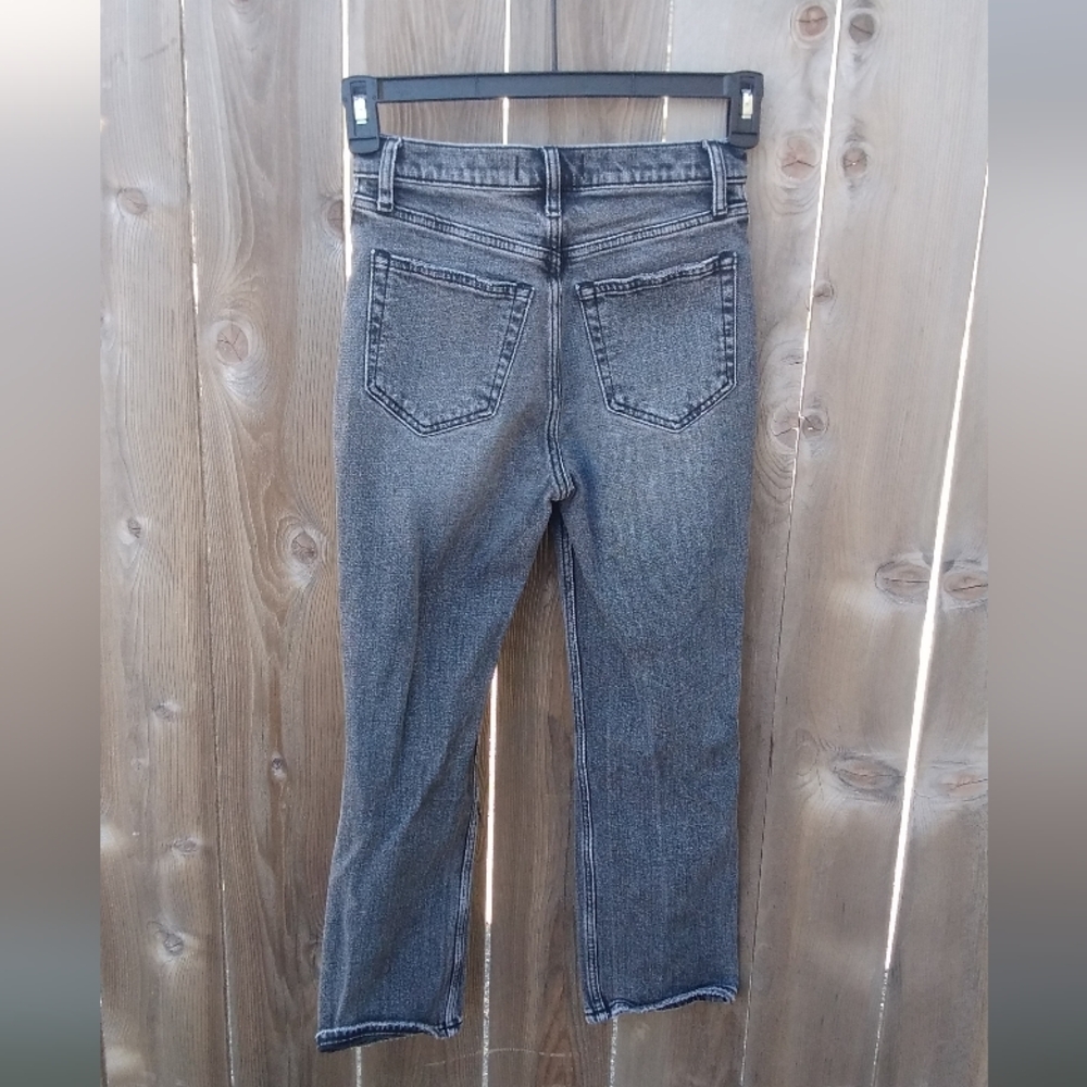 Abercrombie & Fitch 90s Ankle Straight Ultra High Rise Denim Jean Pant 25 Knee - Picture 3 of 3